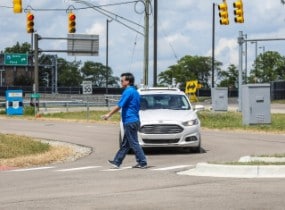Autonomous Vehicle Testing at Mcity